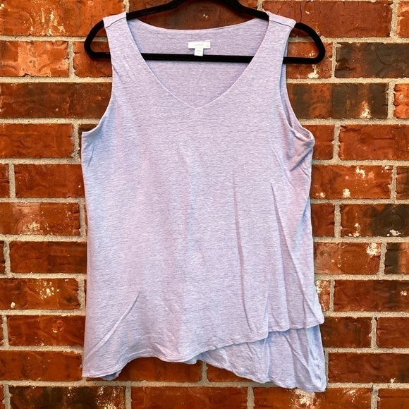 Pure J. Jill Womens Medium Linen Blend Layered Sharkbite Tunic Tank - Picture 9 of 9